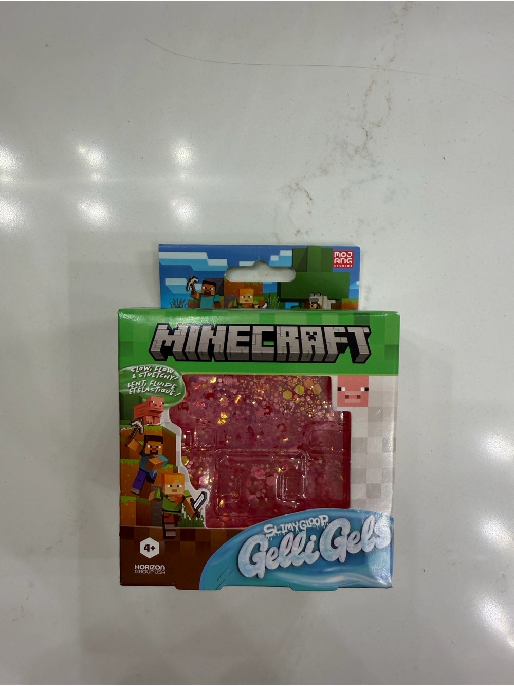 Minecraft Gelli Gels Slime Toy - Pink Glitter